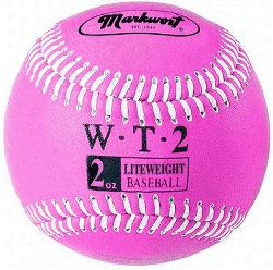 wort Weighted 9 Leather Covered Training Baseball 2 OZ  